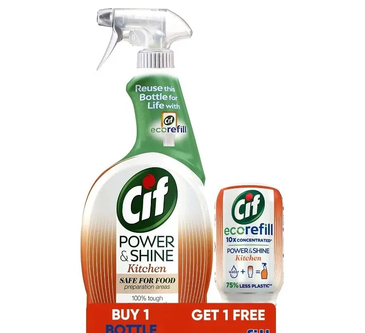 اسپری تمیزکننده سطوح سیف (CIF) مدل Power & Shine حجم 770 میلی لیتر