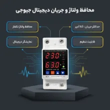 محافظ ولتاژ تکفاز 63 آمپر جیوجی مدل JIUJI_JJVPD1_63F