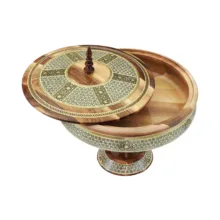 شکلات خوری خاتم کاری چوبی فرازهنر مدل کندویی کد 30