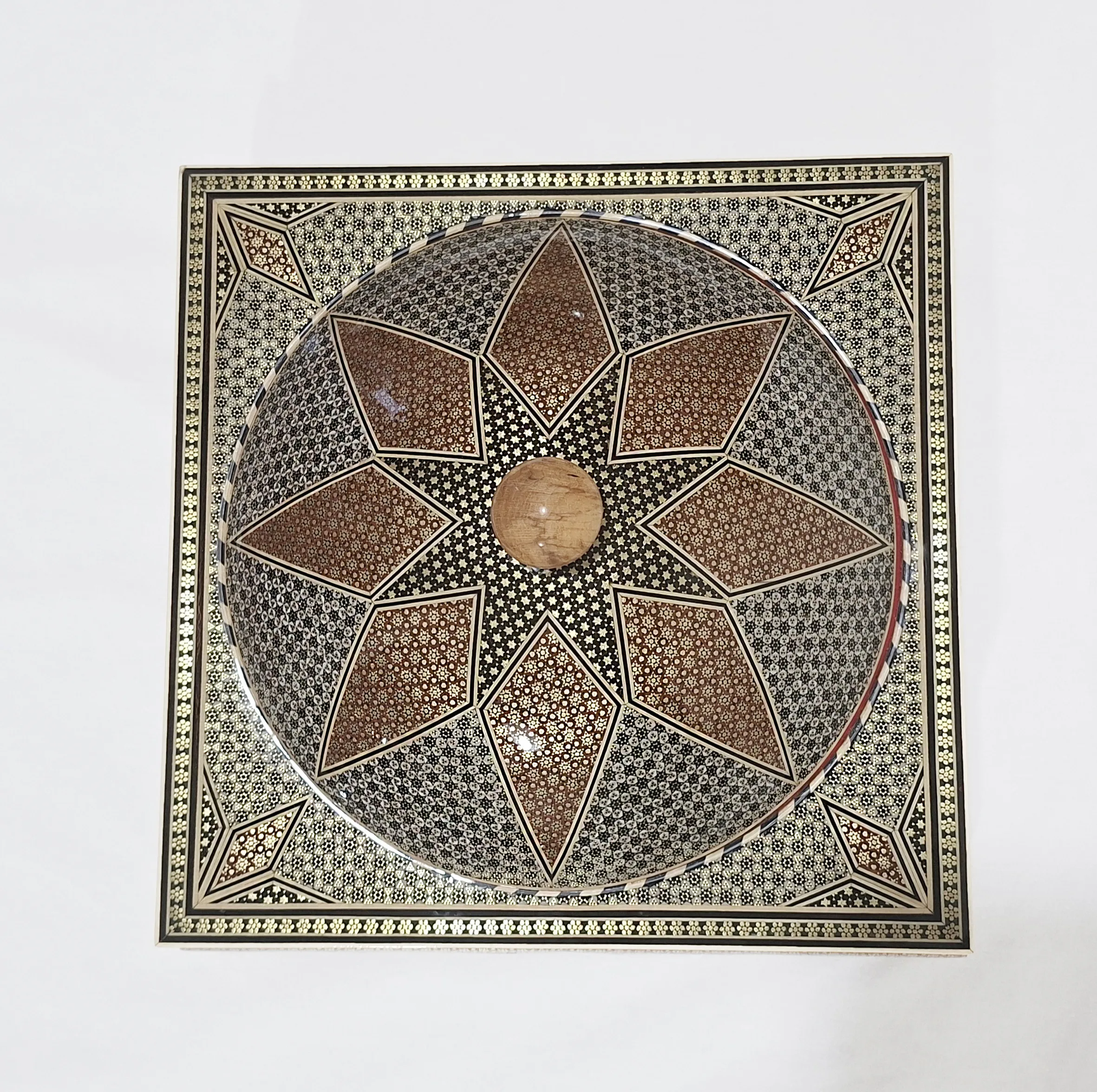 شکلات خوری خاتم کاری طرح قدسی کد 02