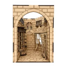 ساختنی 73 تکه مدل بین کتابی چوبی کد M358