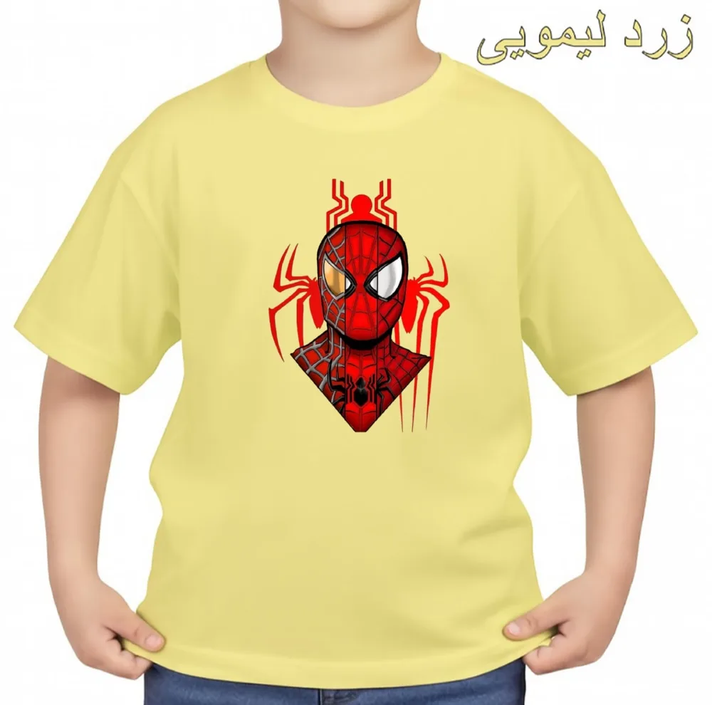 تیشرت آستین کوتاه بچگانه مدل مرد عنکبوتی کد v1