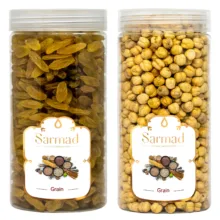 نخودچی سرمد - 350 گرم به همراه کشمش ممتاز - 500 گرم بسته 2 عددی