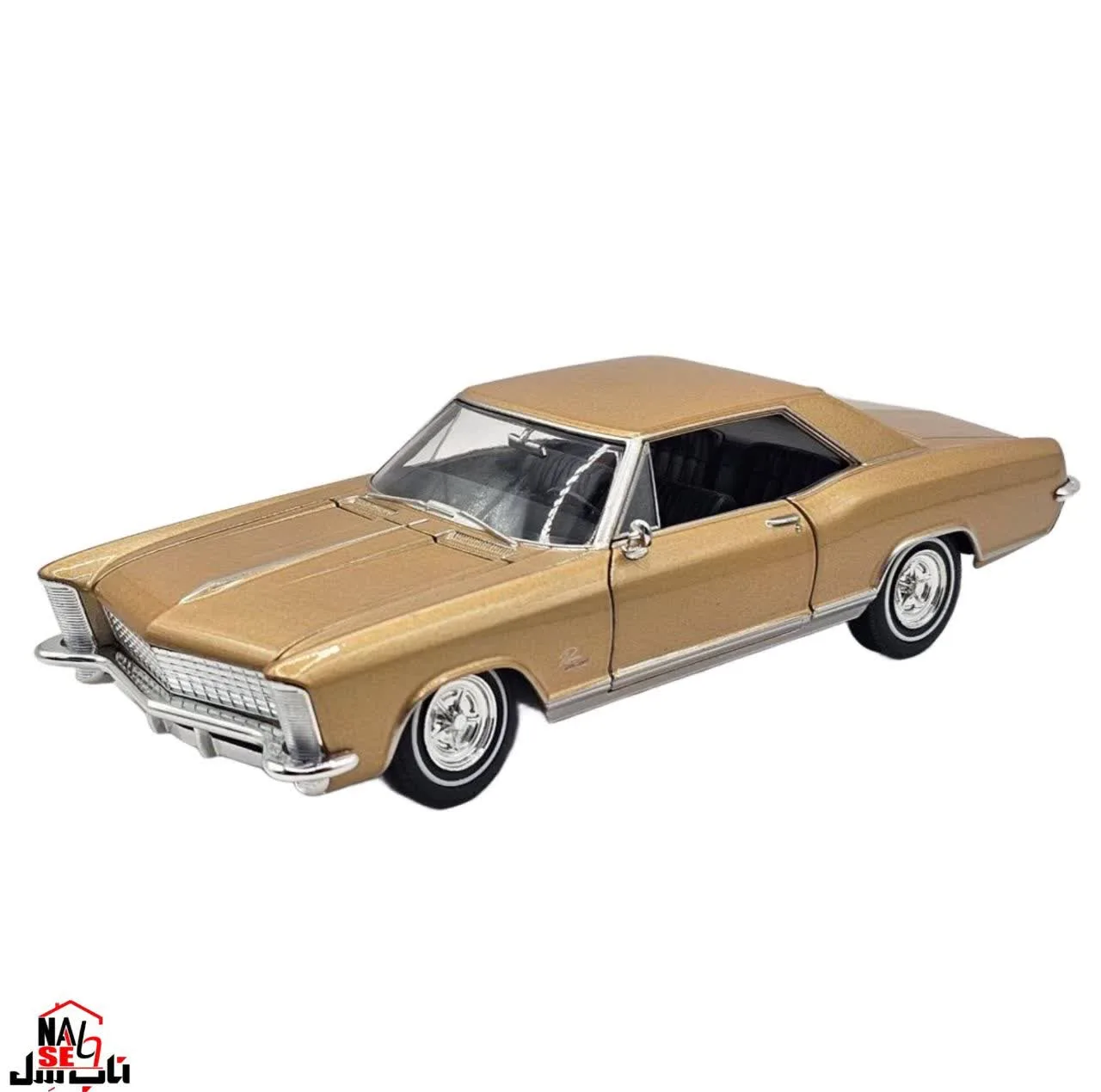 ماشین بازی ناب سل مدل بیوک ریویرا فلزی طرح ولی کد WELLY 1:24 1965 BUICK RIVIERA GRAN SPORT