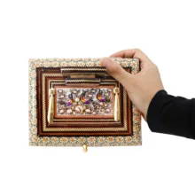 قلمدان خاتم کاری مدل دانشجویی کد Br20p15-2f2