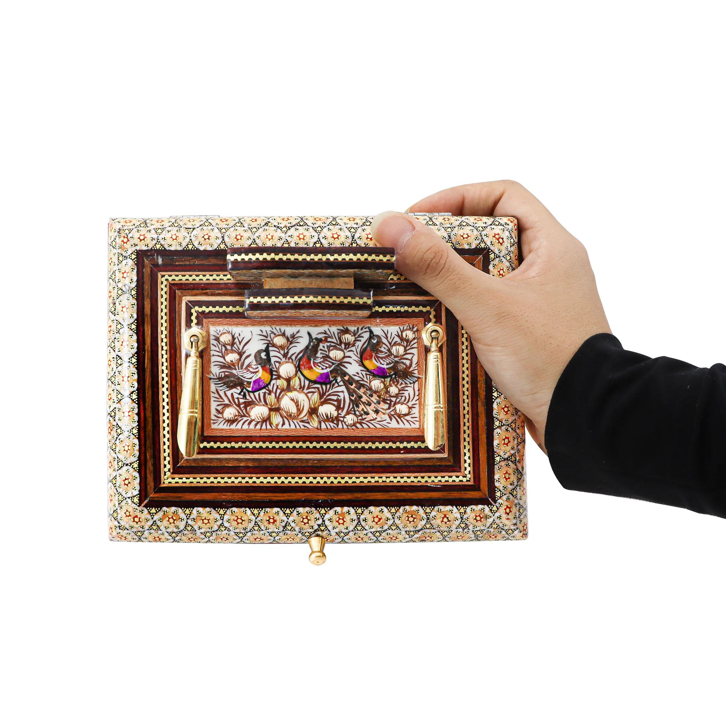 قلمدان خاتم کاری مدل دانشجویی کد Br20p15-2f2