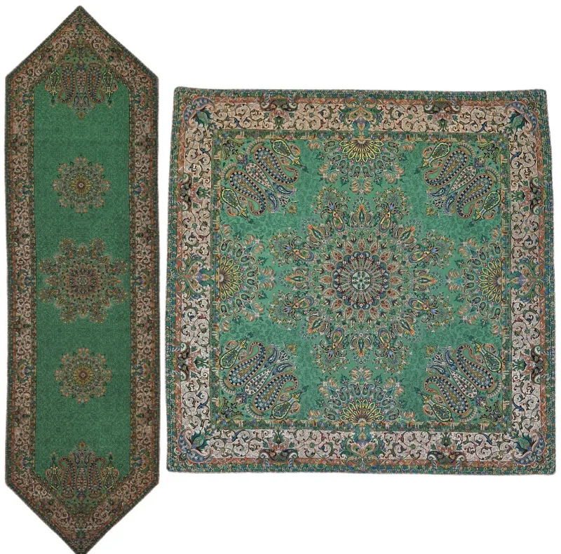 ست 2 تکه رومیزی ترمه کد T267RA104