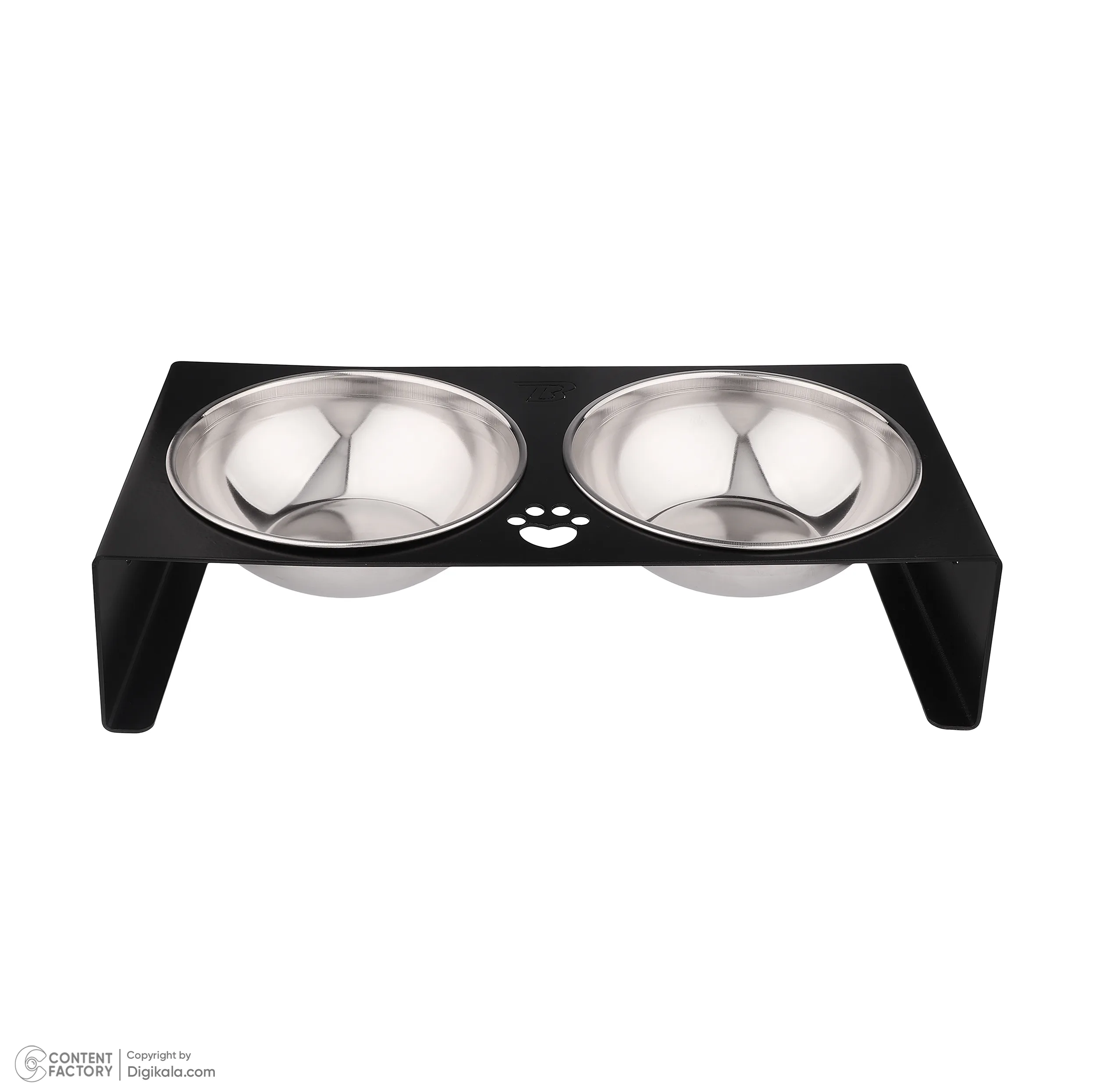 ظرف آب و غذای استیل تیبیتی مدل دو قلو وزن 845 گرم