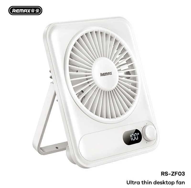 پنکه شارژی ریمکس مدل F03 ظرفیت 1200 میلی آمپر ساعت