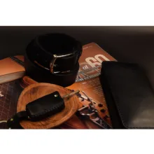 کمربند مردانه چرم عطارد مدل چرم طبیعی کد B11