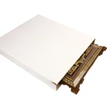 ساعت دیواری خاتم کاری مدل آرام گرد کد 40-1
