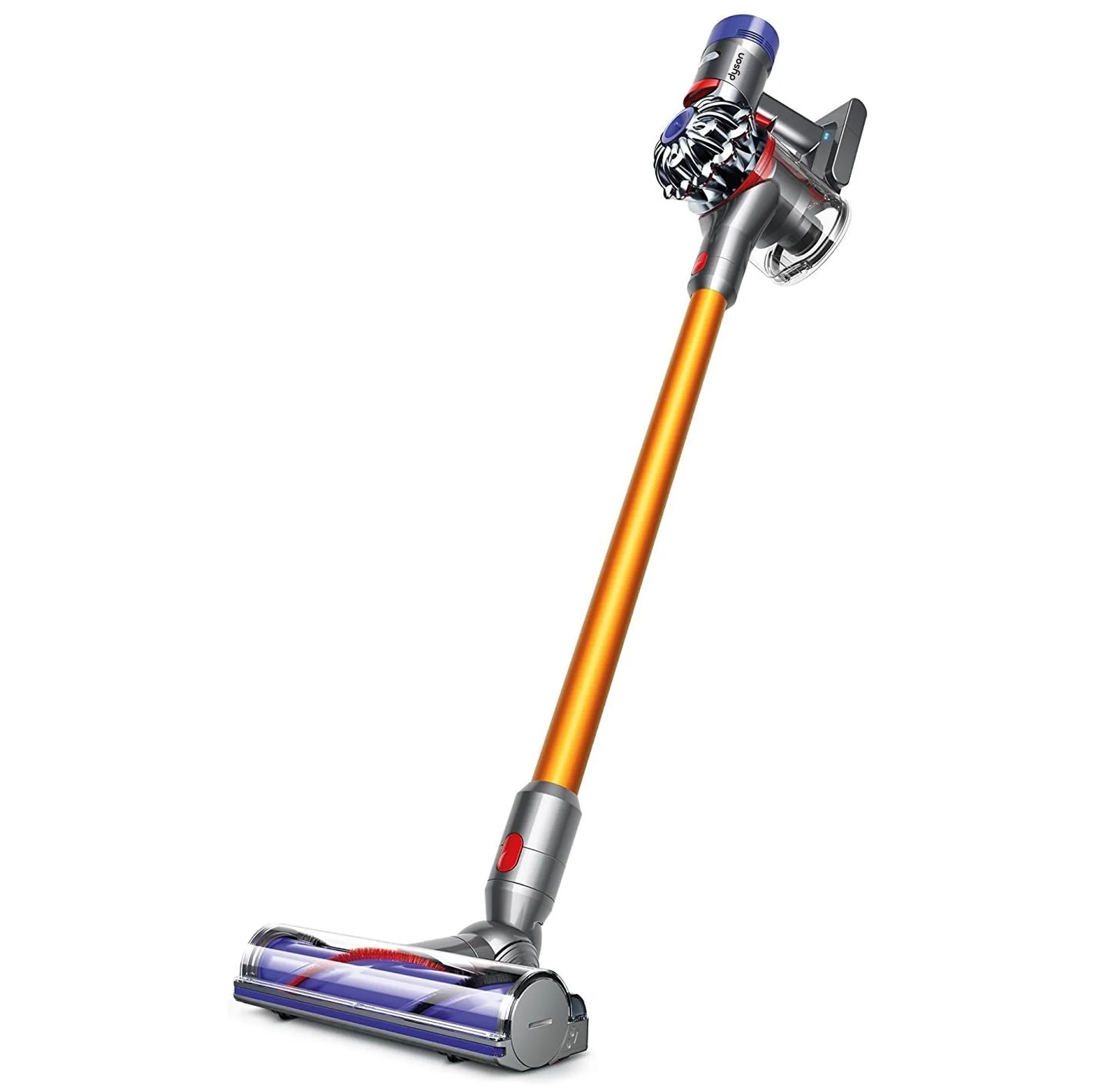 جارو شارژی عصایی دایسون مدل V8 Absolute با مکش قدرتمند تا 40 دقیقه، فیلتر HEPA قابل شستوشو و تخلیه بهداشتی مخزن