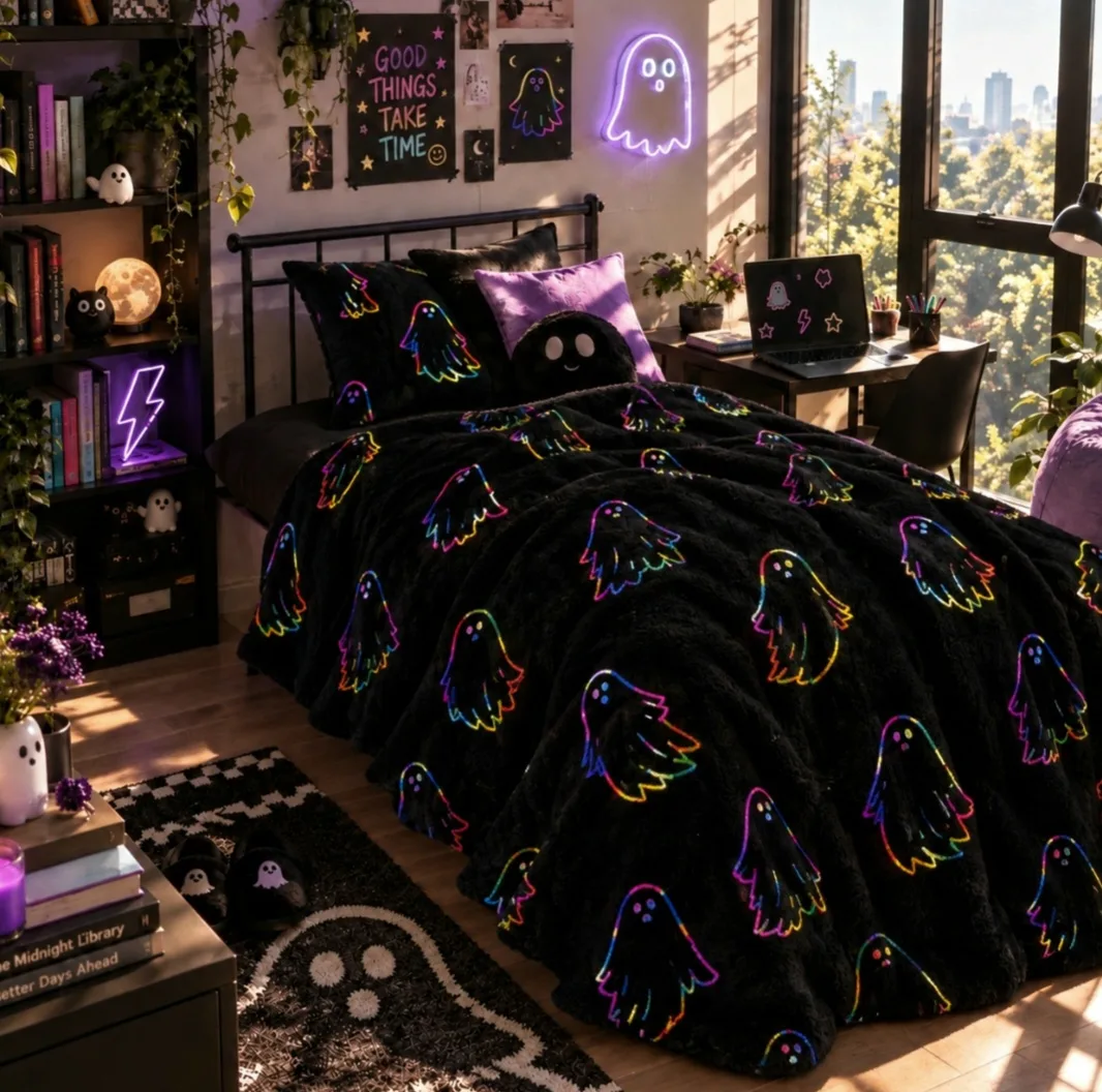 پتو مسافرتی 1 نفره مدل روح سایز 160×220 سانتیمتر