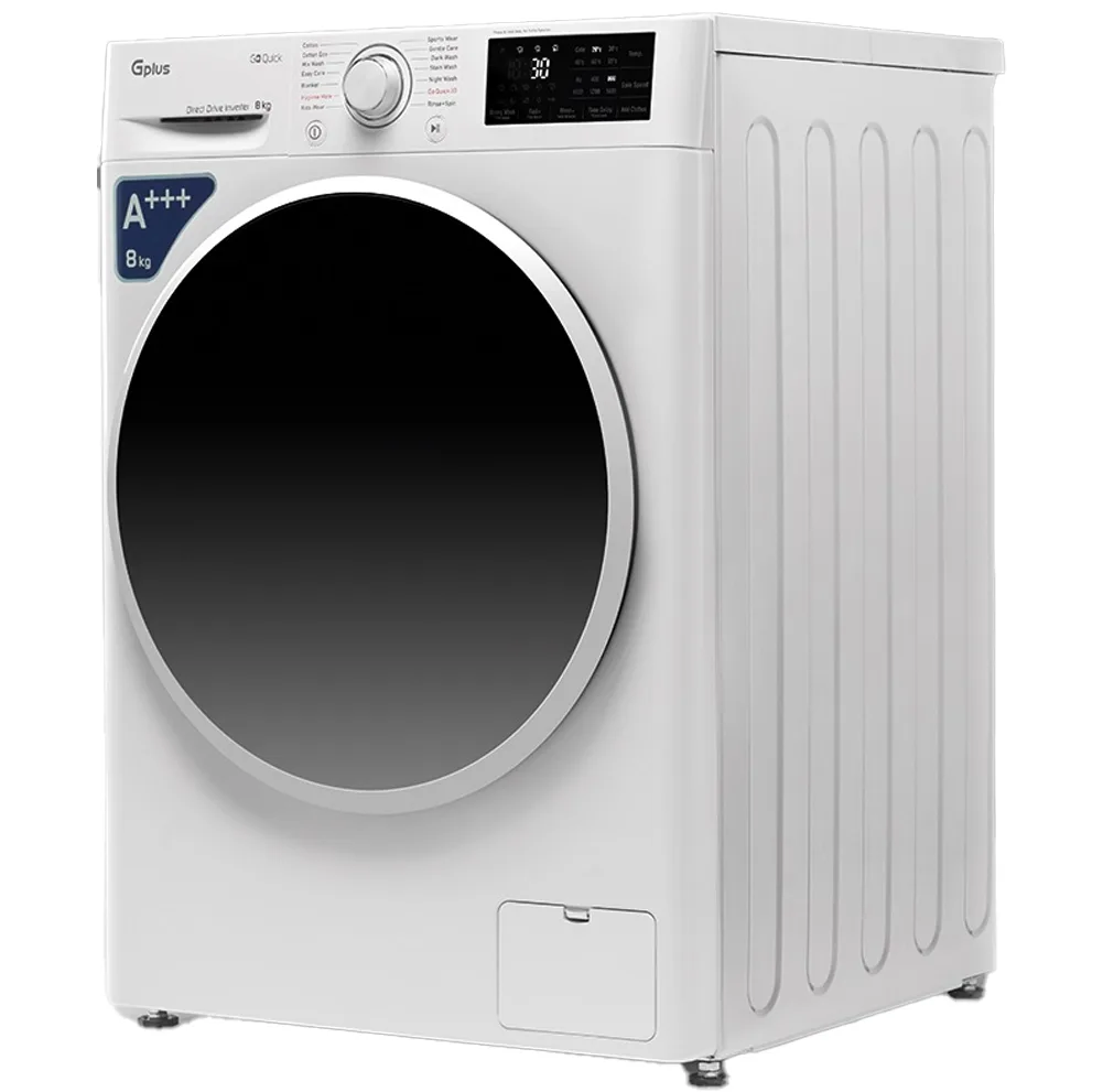 ماشین لباسشویی 8 کیلوگرم اتوماتیک جی پلاس مدل GWM-R87W.KTN