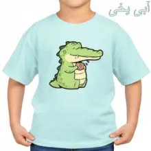 تی‌شرت آستین کوتاه بچگانه مدل تمساح کد v4