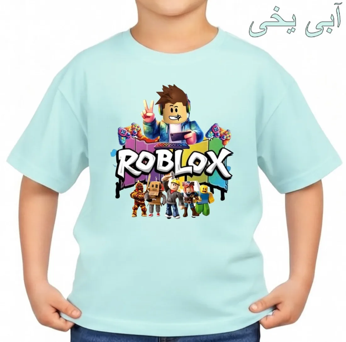تی‌شرت آستین کوتاه بچگانه مدل روبلاکس کد p5