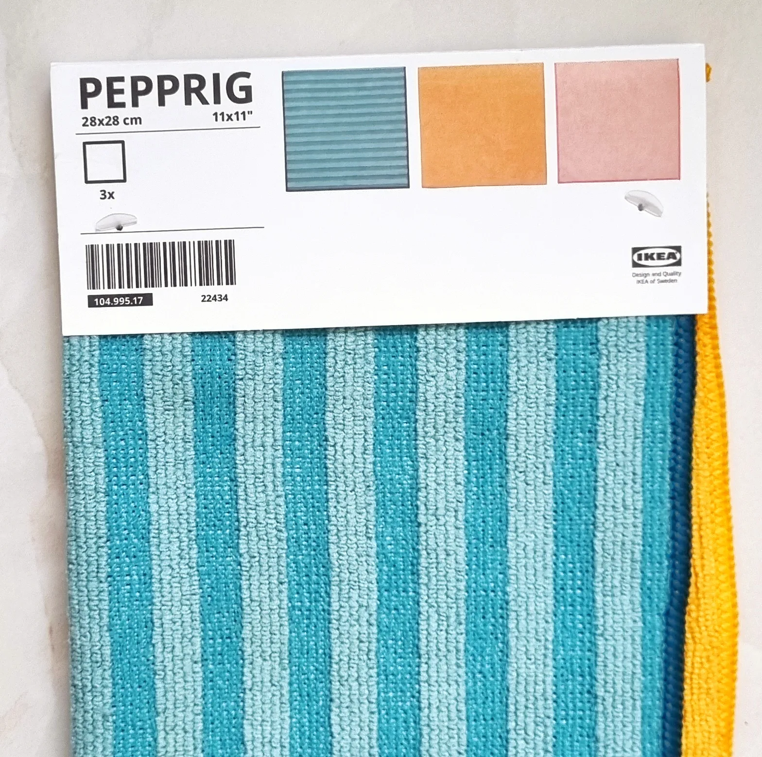 دستمال آشپزخانه ایکیا مدل PEPPRIG بسته 3 عددی