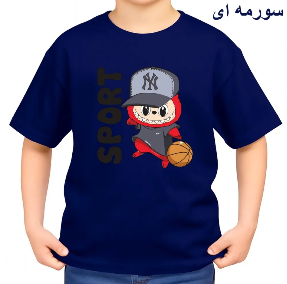 تی‌شرت آستین کوتاه بچگانه مدل لبوبو کد v6