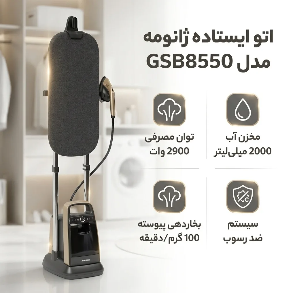 اتو ایستاده 2900 وات ژانومه مدل GSB8550