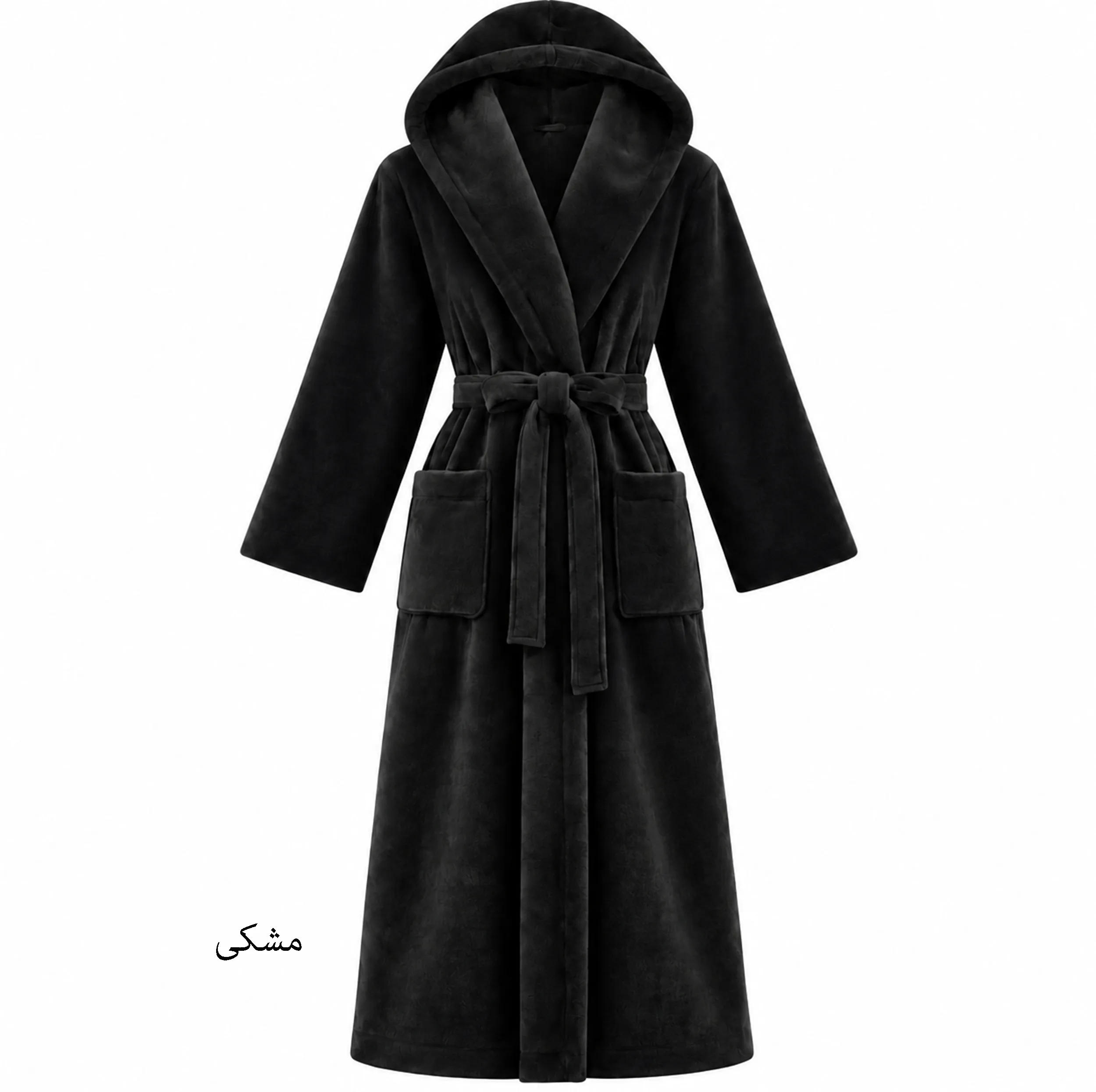 حوله پالتویی هنرمند مدل Classic Plain سایز ۱۴۵ مناسب قد ۱۸۰ الی ۲۱۰ سانتی متر