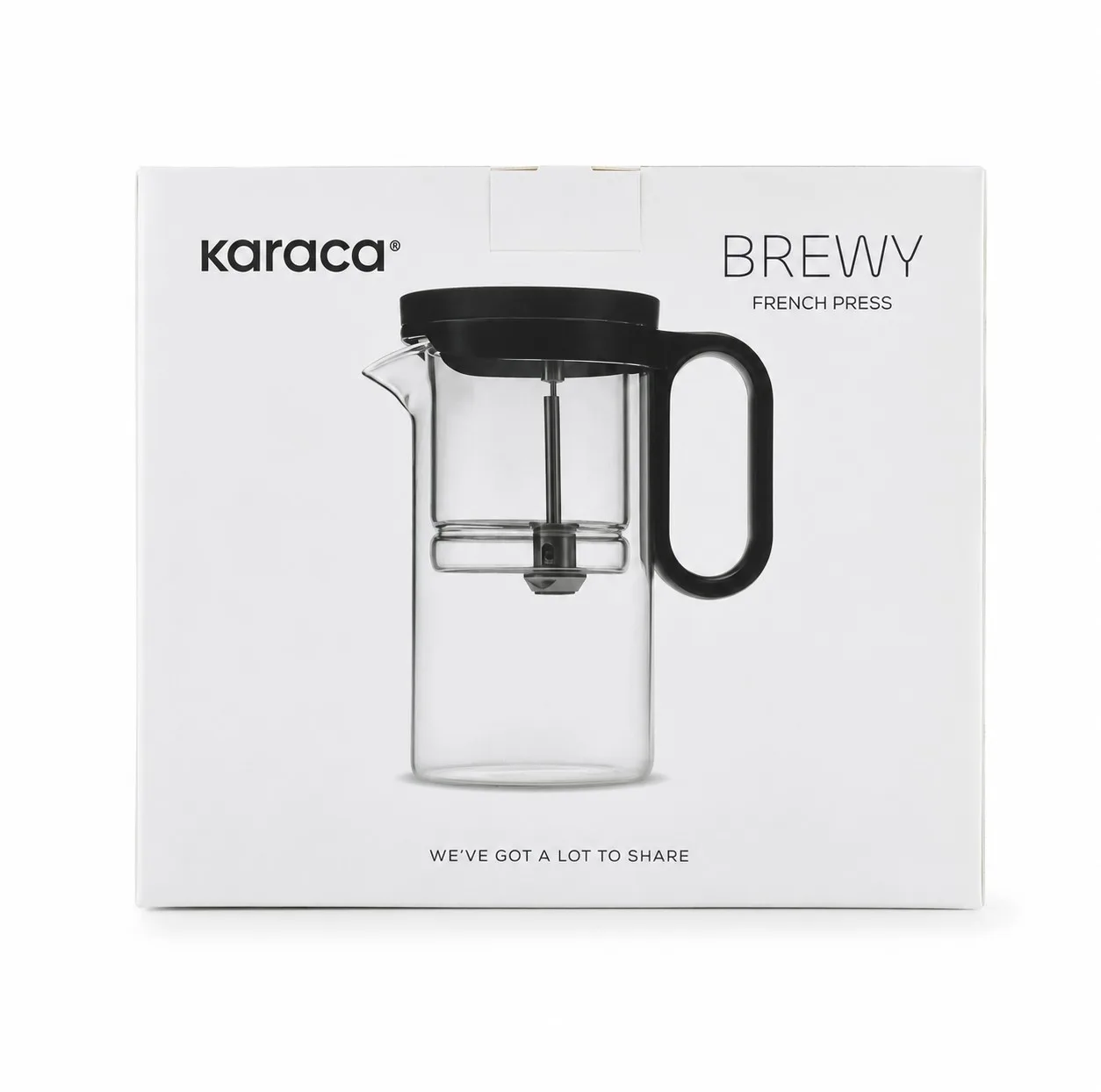 فرنچ پرس کاراجا مدل Brewy Tea Borosilikat Cam گنجایش ۵۰۰ میلی لیتر