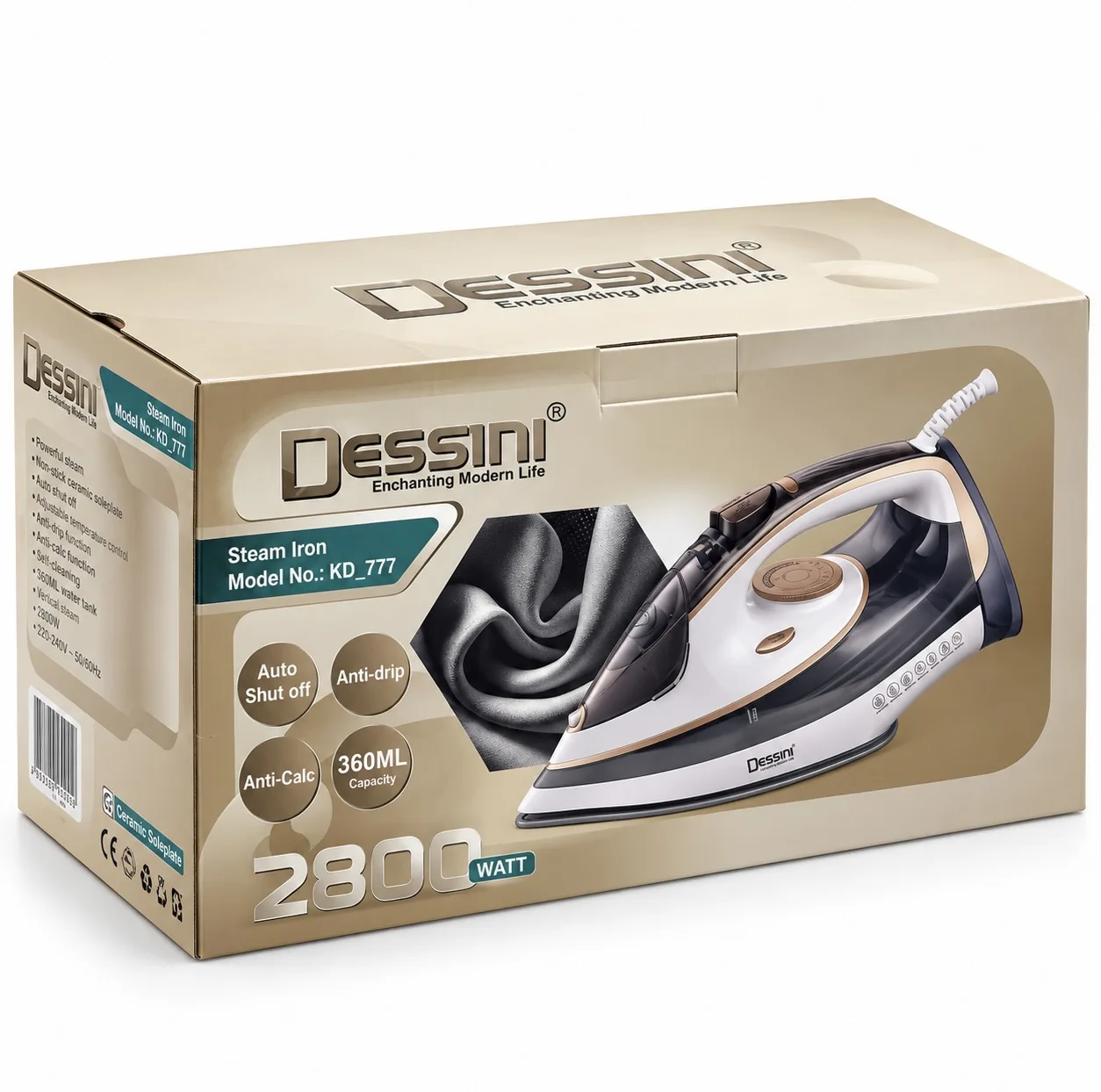 اتو بخار 2800 وات دسینی مدل KD-777