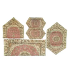 رومیزی ترمه طرح آفتاب کد1 مجموعه 5 عددی