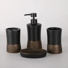 ست سرویس بهداشتی 4 پارچه دلفین مدل 001-Bl