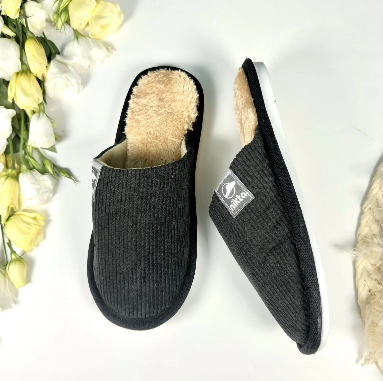 دمپایی حوله ای نیکتا مدل آوا کد Bl-06