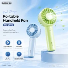 پنکه دستی ریمکس مدل RS-SF06 ظرفیت 1200 میلی آمپر ساعت