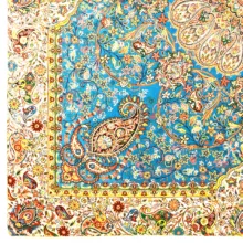 رومیزی ترمه نگین خاتم یزد طرح افشاری کد ABDR3
