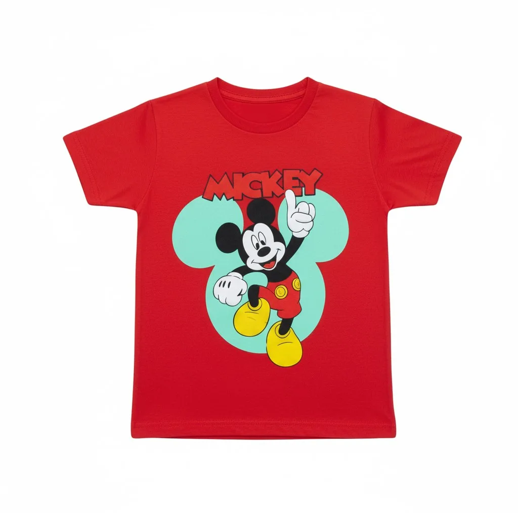 تی شرت آستین کوتاه بچگانه مدل Mickey Mouse