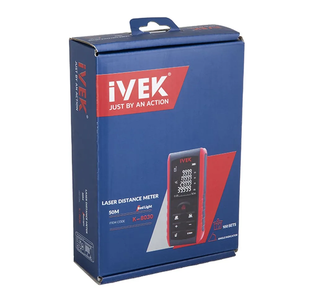 متر لیزری ایوک مدل K-8030 برد 50 متر