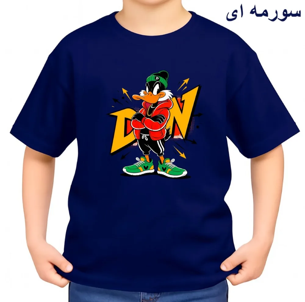 تی‌شرت آستین کوتاه بچگانه مدل اردک کد v6