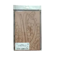 اسلایس چوبی مدل حروف کالیگرافی طرح من همه محو تماشای نگاهت کد 35 L بسته  دو عددی