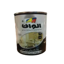رنگ روغنی مشکی براق آلکیدی الوان کد 199 وزن 4 کیلوگرم