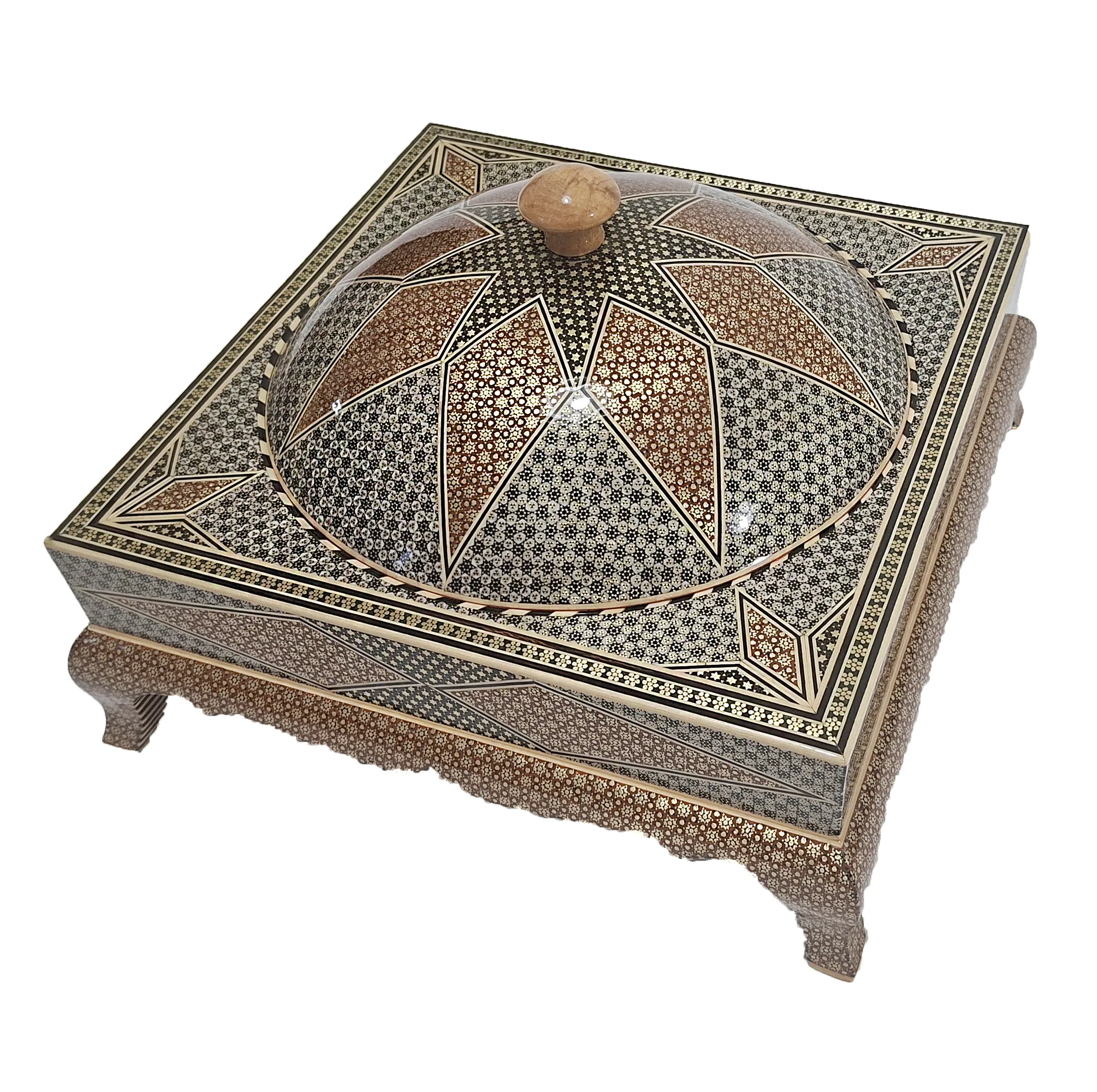 شکلات خوری خاتم کاری طرح قدسی کد 02