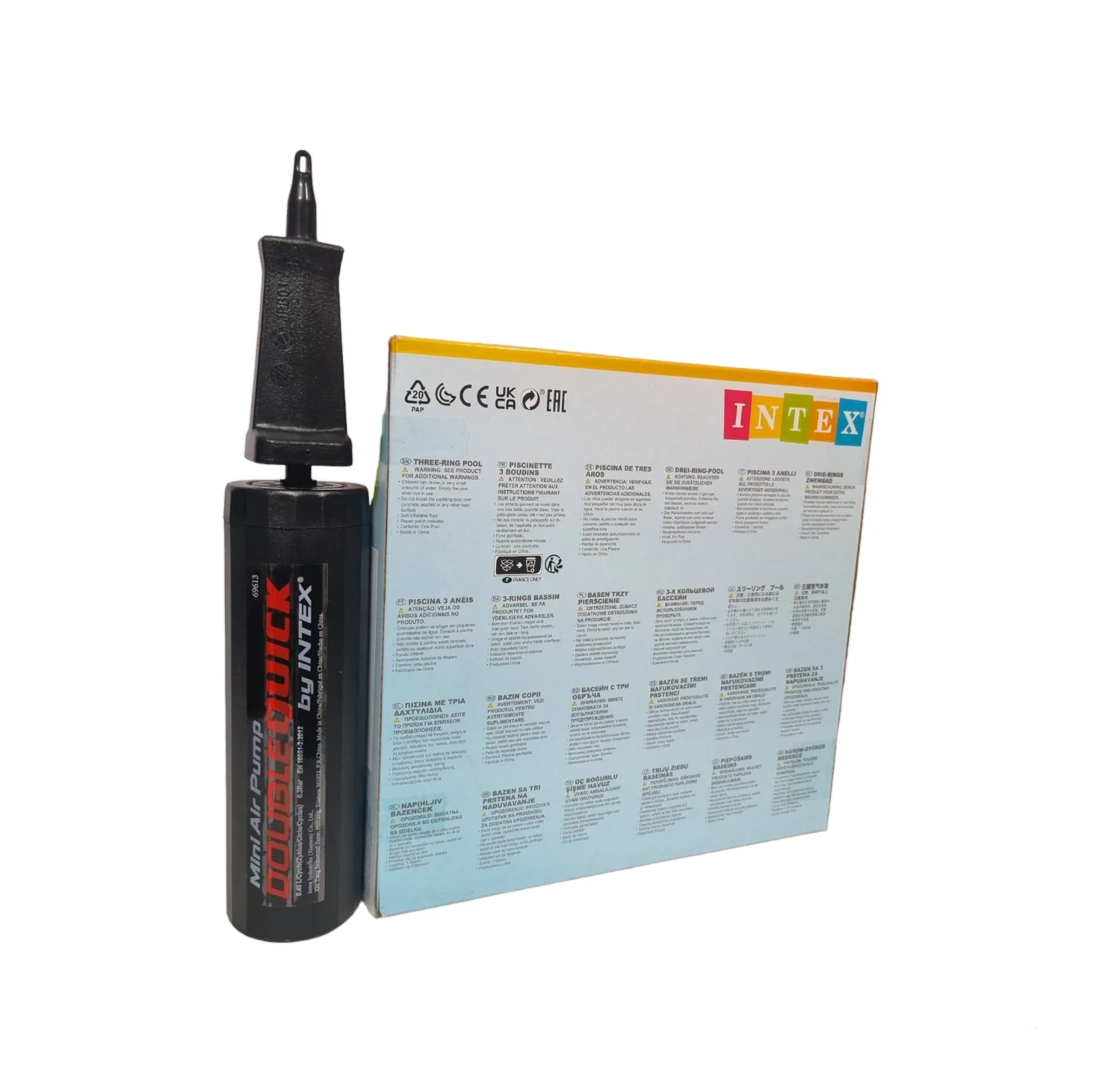 استخر بادی اینتکس مدل کد E1 کد 57412 به همراه پمپ باد دستی