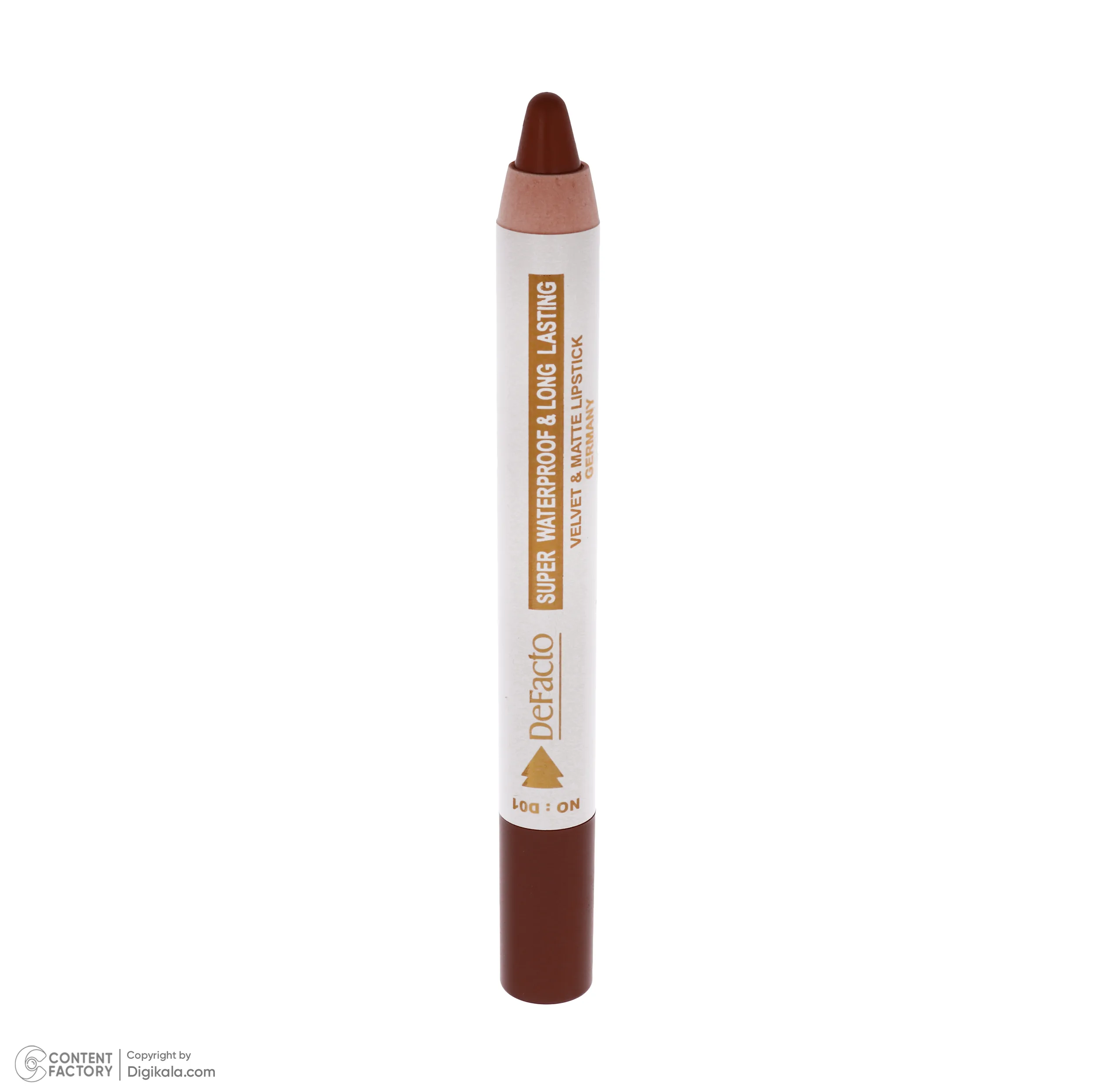 رژ لب مدادی مات دیفکتو مدل Waterproof شماره 1