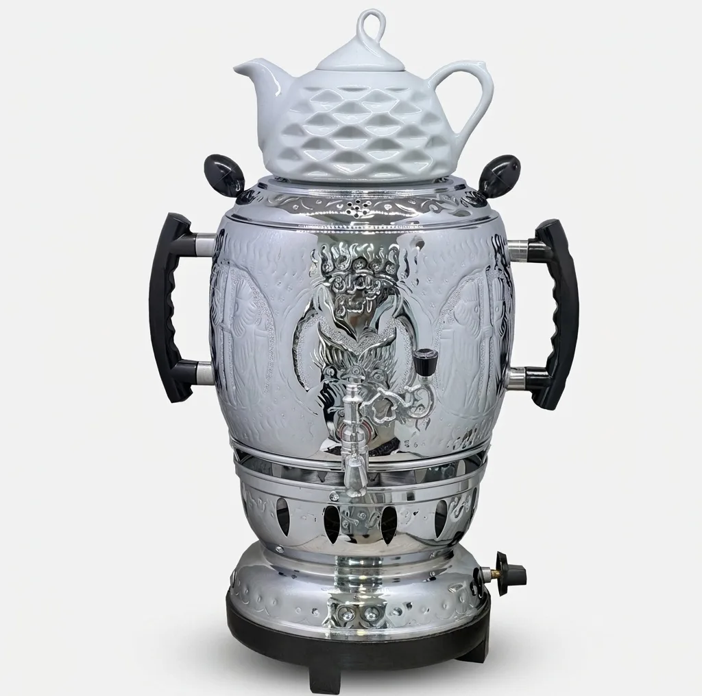 سماور گازی آکماز مدل سه کاره D60 ظرفیت 6 لیتر