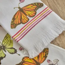 دستمال آشپزخانه کاراجا مدل Butterfly مجموعه 2 عددی