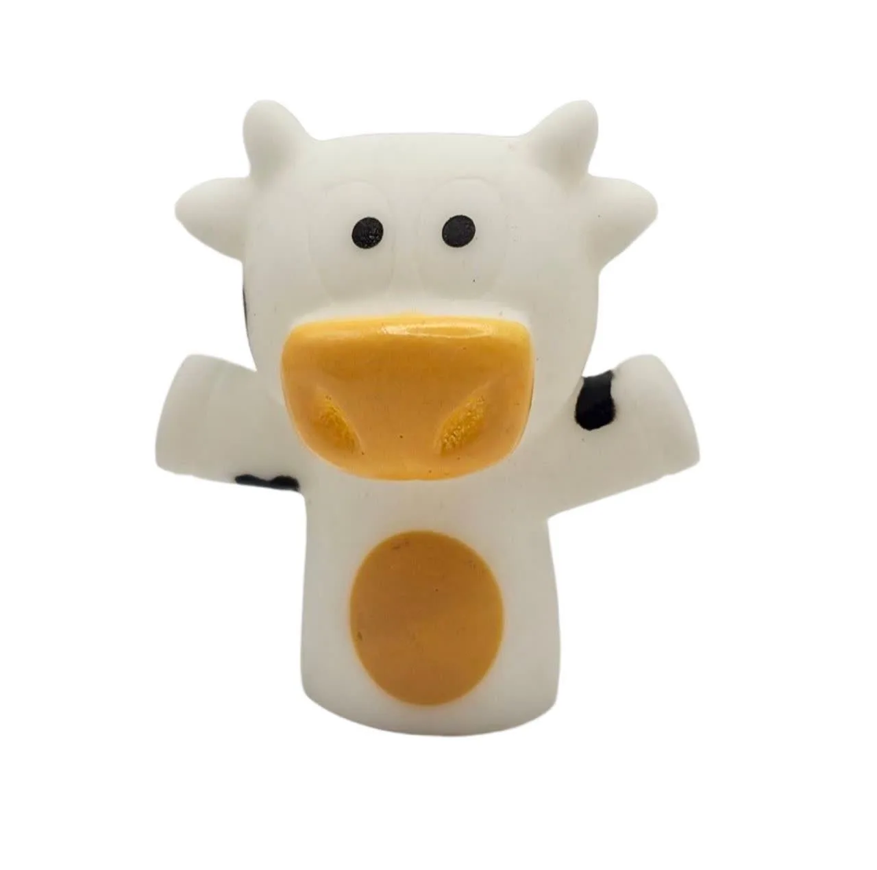 عروسک انگشتی ناب سل مدل سیلیکونی طرح حیوانات مزرعه بامزه کد FINGER PUPPET NAAB001 مجموعه 5 عددی