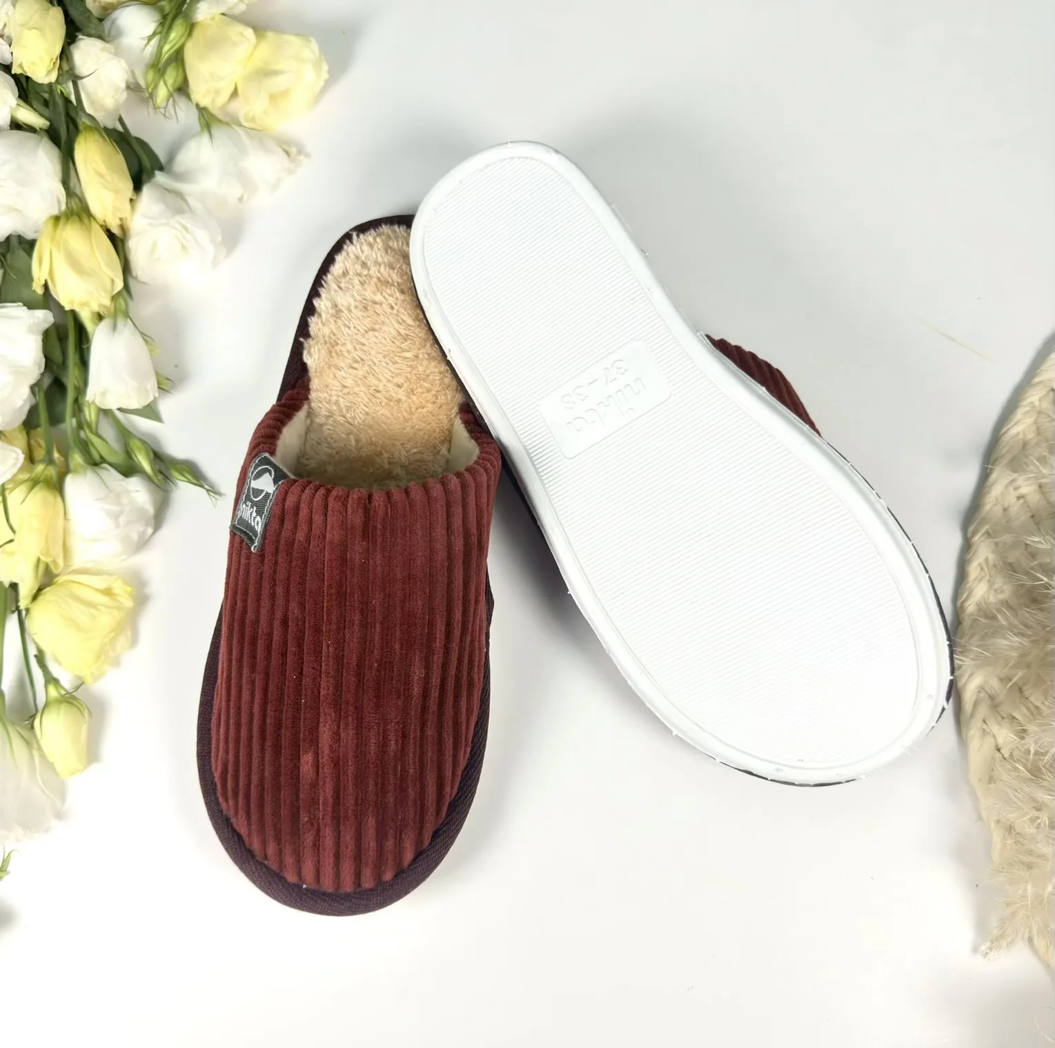 دمپایی حوله ای نیکتا مدل آوا کد Rd-03
