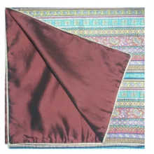 رومیزی ترمه ابریشمی کد 2011 سایز 100 × 100 سانتی متر