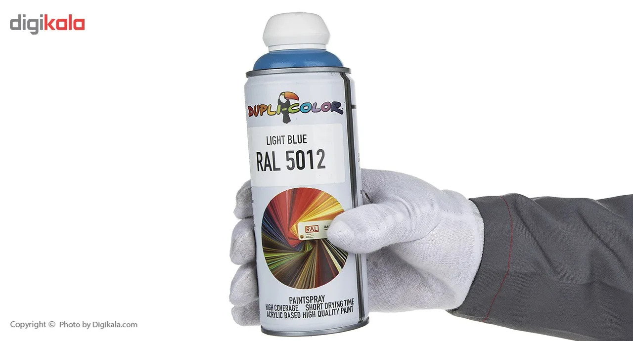 اسپری رنگ آبی روشن دوپلی کالر مدل RAL 5012 حجم 400 میلی لیتر
