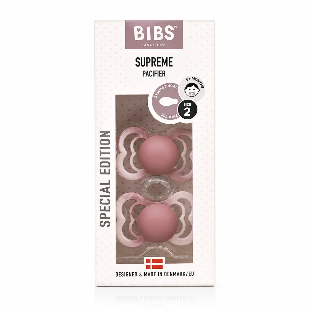 پستانک ارتودنسی بیبس مدل supreme Silicone کد 260397 مناسب +6 ماه بسته 2 عددی