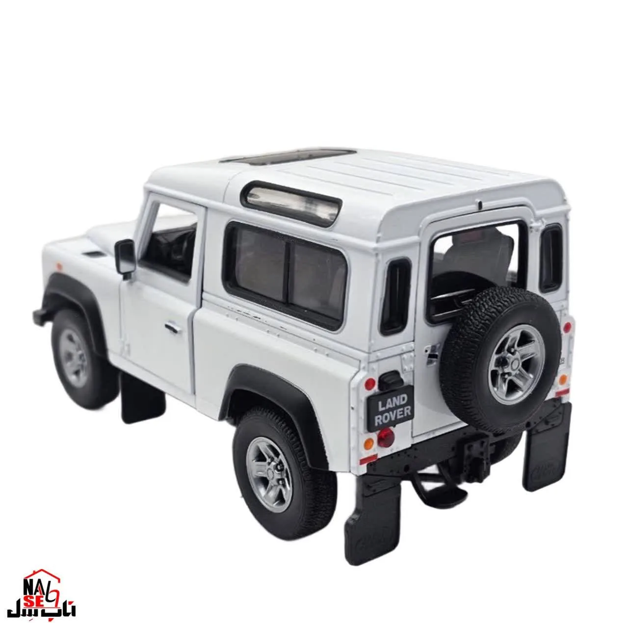 ماکت ماشین بازی ناب سل مدل لندرور دیفندر فلزی طرح ولی کد WELLY 1:24 LAND ROVER DEFENDER JEEP