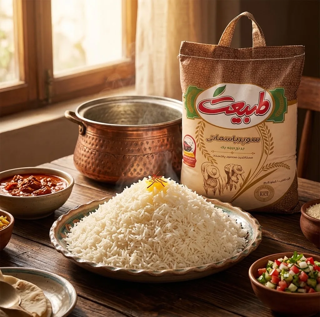 برنج پاکستانی سوپر باسماتی طبیعت - 10 کیلوگرم