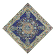 ست 5 تکه رومیزی ترمه نگین خاتم طرح افشار کد SRM