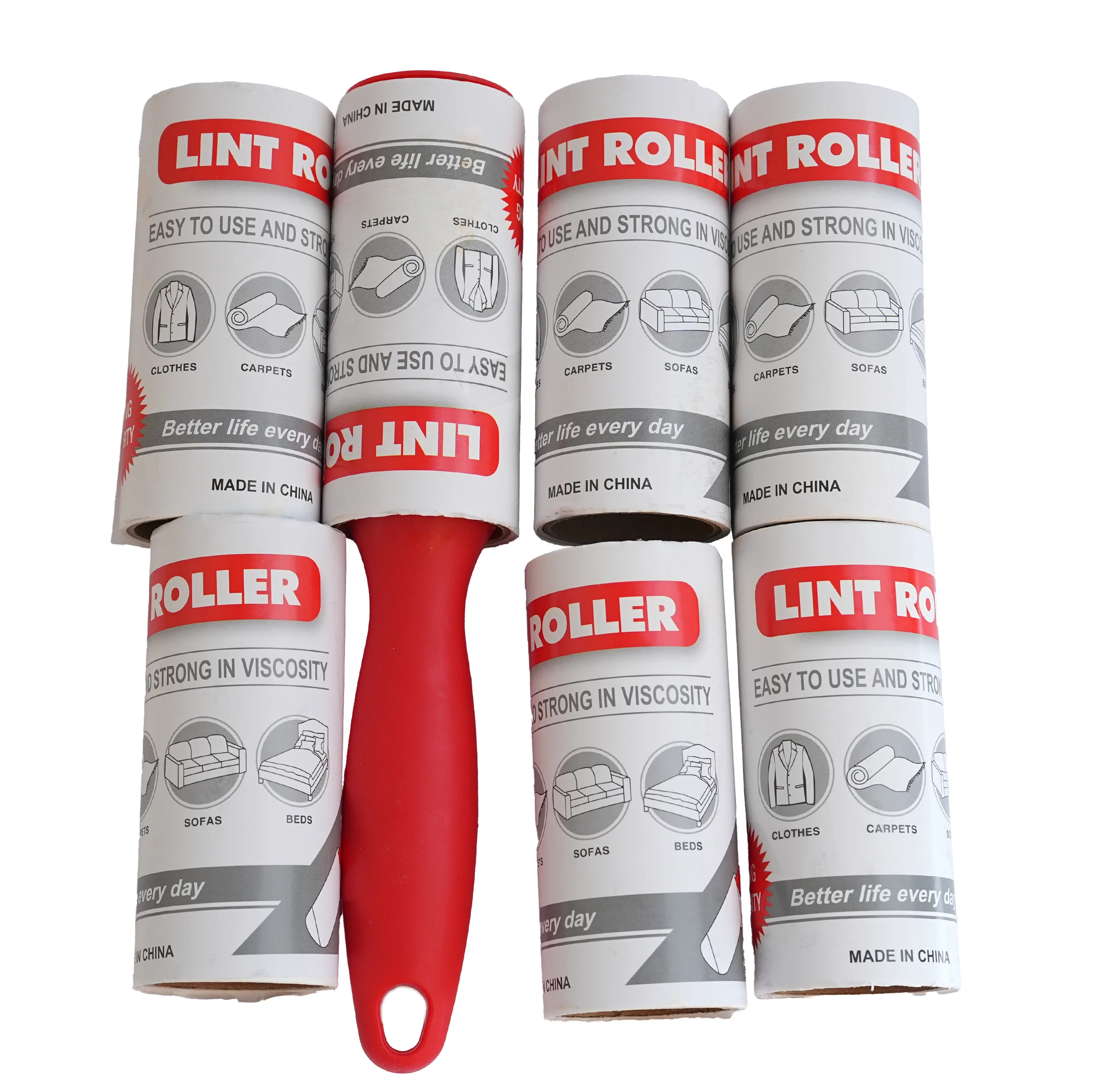 پرزگیر رولی لباس مدل Lint Roller به همراه 6 رول یدکی